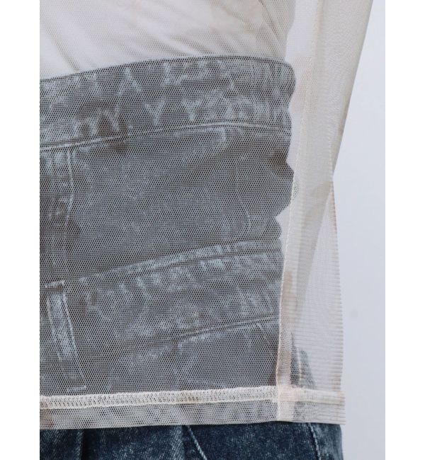 dazzlin「フラワーチュールシアートップス」|Tシャツ・カットソー|