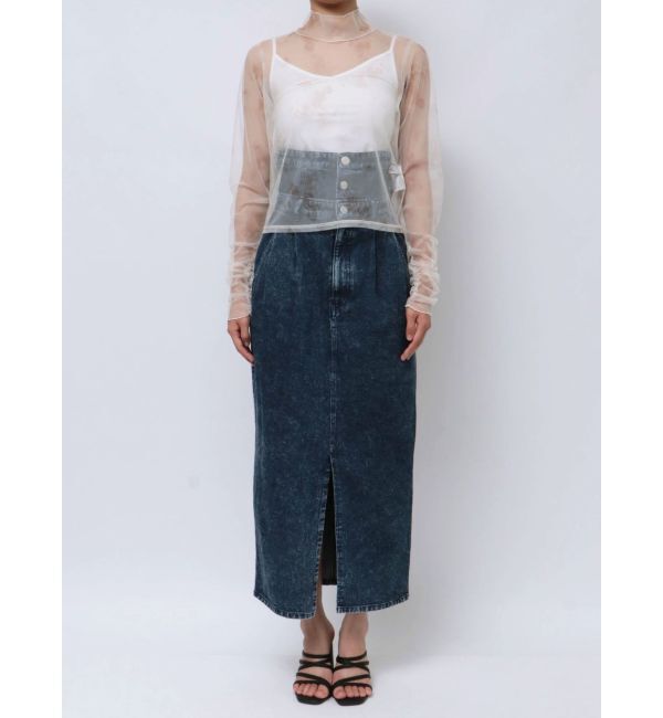 dazzlin「フラワーチュールシアートップス」|Tシャツ・カットソー|