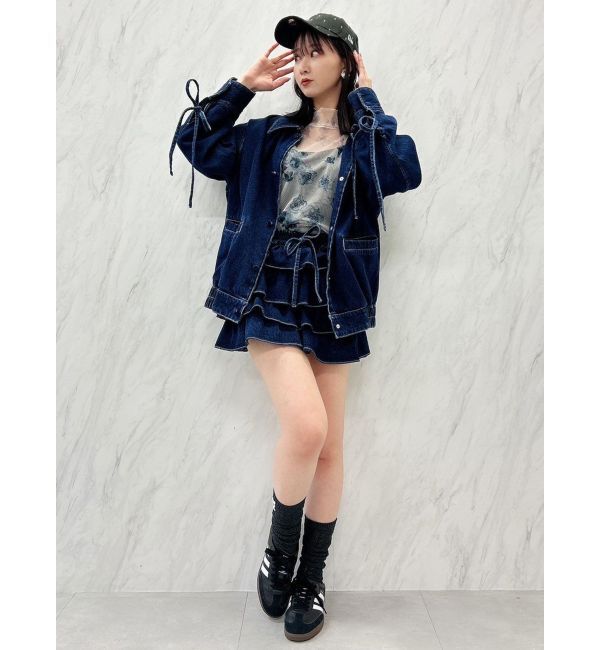 dazzlin「フラワーチュールシアートップス」|Tシャツ・カットソー|