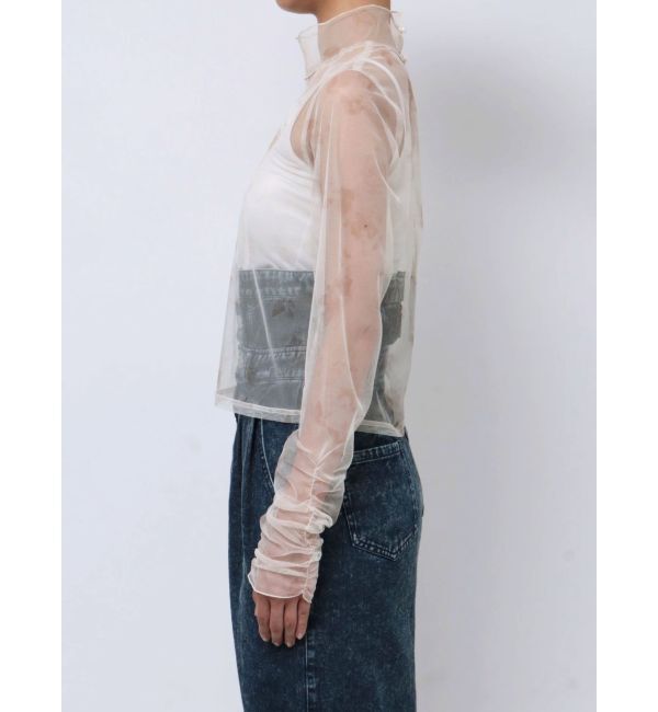 dazzlin「フラワーチュールシアートップス」|Tシャツ・カットソー|