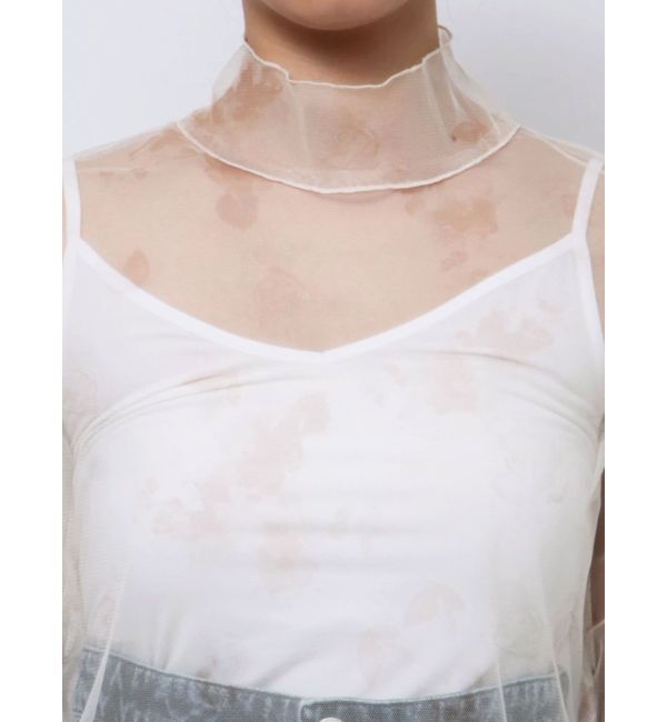 dazzlin「フラワーチュールシアートップス」|Tシャツ・カットソー|