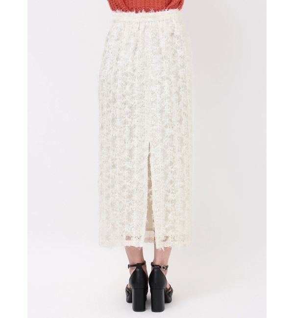 dazzlin「フェザーライクレースIラインスカート」|スカート|