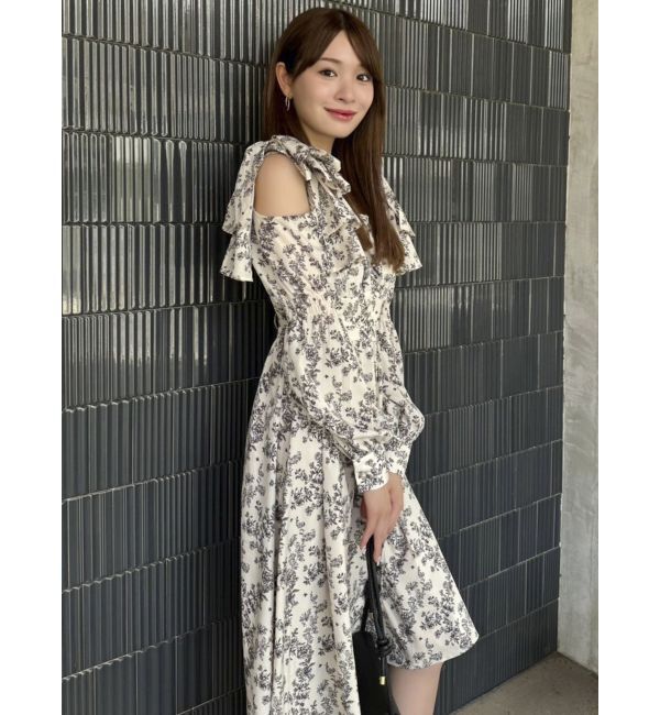 dazzlin「リボンショルダーアシンメトリーワンピース」|ワンピース|