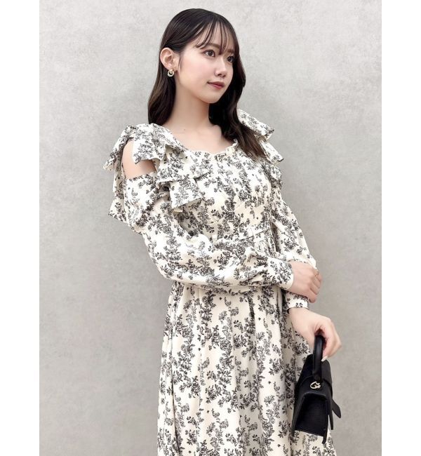 dazzlin「リボンショルダーアシンメトリーワンピース」|ワンピース|