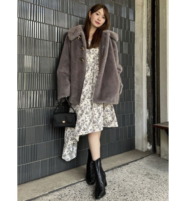 dazzlin「リボンショルダーアシンメトリーワンピース」|ワンピース|