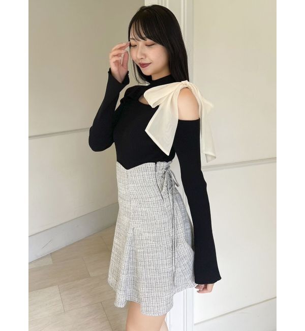 dazzlin「2WAYダブルレースアップコルセットミニスカート」|スカート|