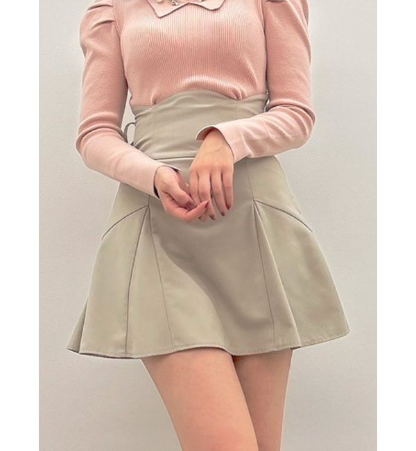 dazzlin「2WAYダブルレースアップコルセットミニスカート」|スカート|ベージュ