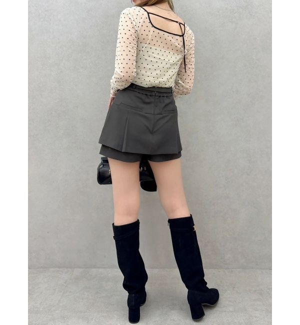 dazzlin「モチーフチュールシアートップス」|Tシャツ・カットソー|