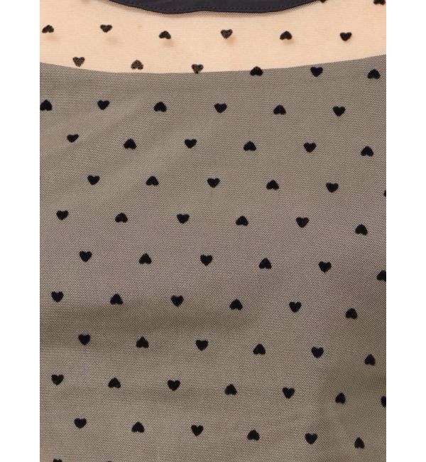 dazzlin「モチーフチュールシアートップス」|Tシャツ・カットソー|