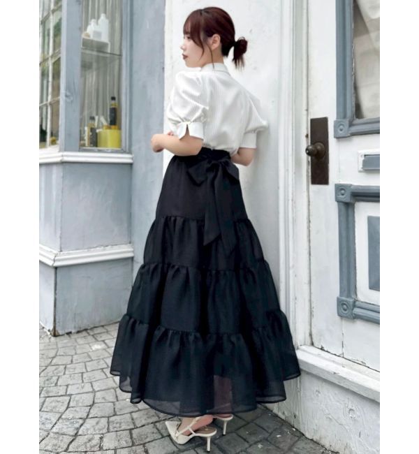 dazzlin「オーガンティアードスカート」|スカート|