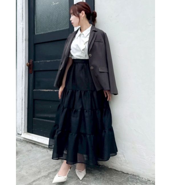 dazzlin「オーガンティアードスカート」|スカート|