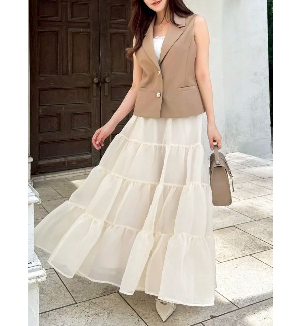 dazzlin「オーガンティアードスカート」|スカート|