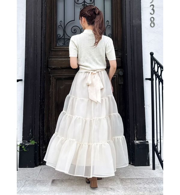 dazzlin「オーガンティアードスカート」|スカート|