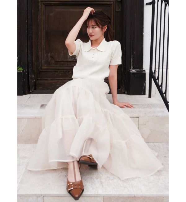 dazzlin「オーガンティアードスカート」|スカート|