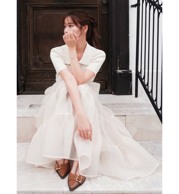 dazzlin「オーガンティアードスカート」|スカート|