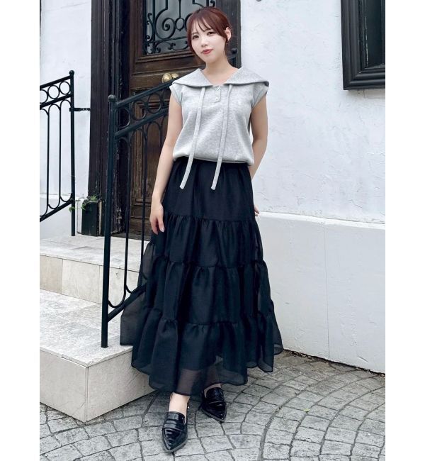 dazzlin「オーガンティアードスカート」|スカート|