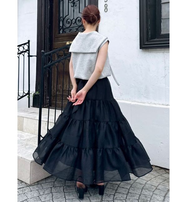 dazzlin「オーガンティアードスカート」|スカート|