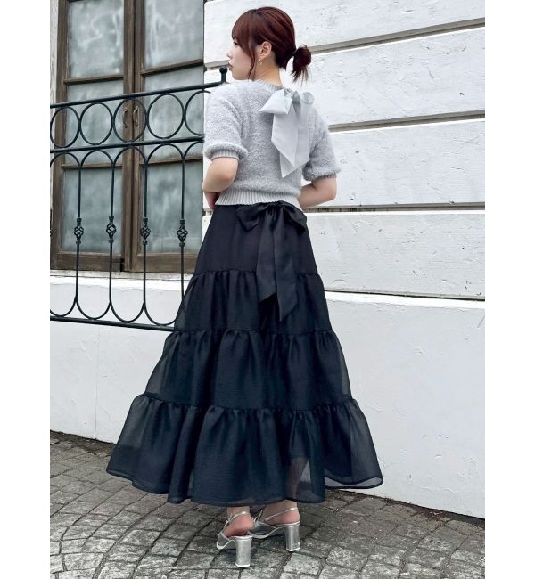 dazzlin「オーガンティアードスカート」|スカート|