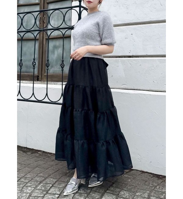 dazzlin「オーガンティアードスカート」|スカート|