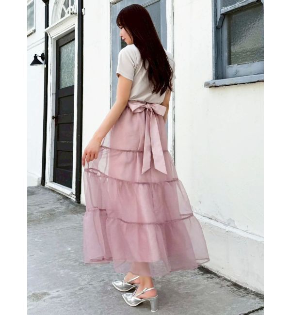 dazzlin「オーガンティアードスカート」|スカート|