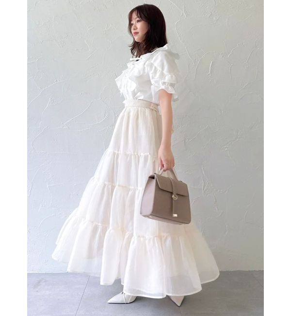 dazzlin「オーガンティアードスカート」|スカート|