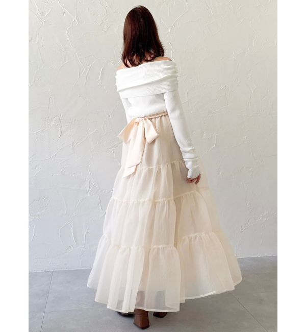 dazzlin「オーガンティアードスカート」|スカート|