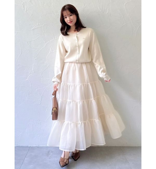 dazzlin「オーガンティアードスカート」|スカート|