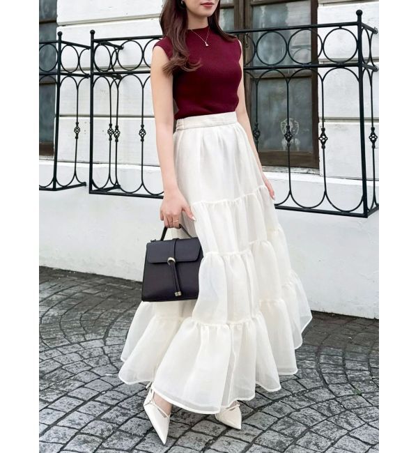 dazzlin「オーガンティアードスカート」|スカート|