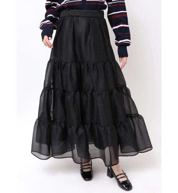 dazzlin「オーガンティアードスカート」|スカート|