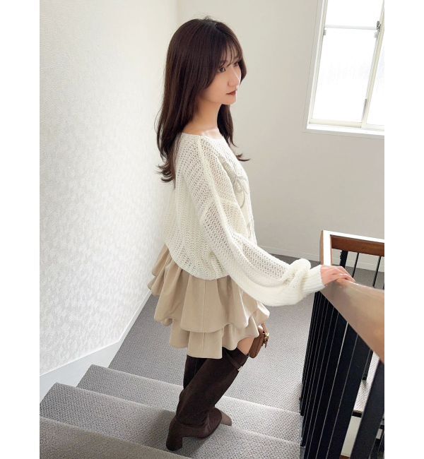 dazzlin「【セットアップ対応】フェイクスウェードミニスカート」|スカート|