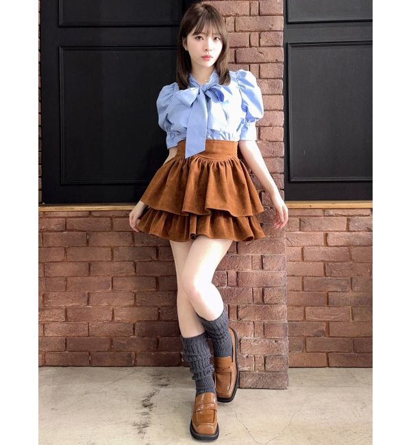 dazzlin「【セットアップ対応】フェイクスウェードミニスカート」|スカート|