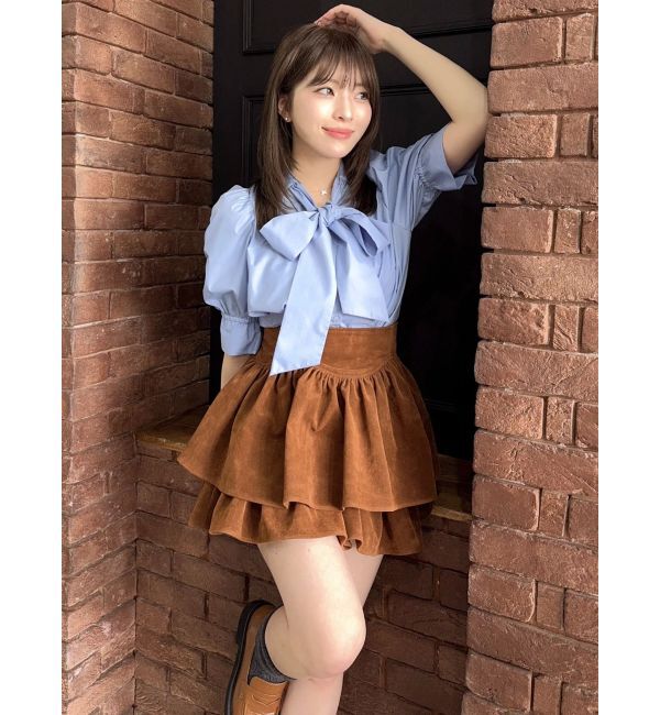 dazzlin「【セットアップ対応】フェイクスウェードミニスカート」|スカート|