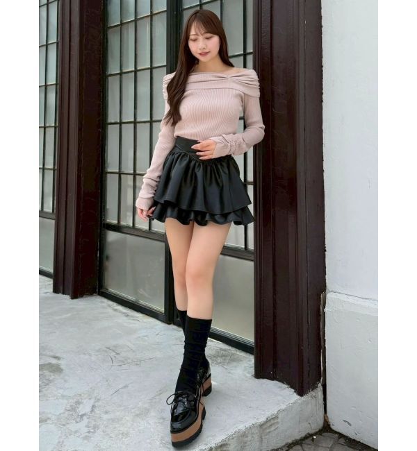 dazzlin「【セットアップ対応】フェイクスウェードミニスカート」|スカート|