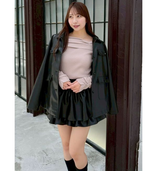 dazzlin「【セットアップ対応】フェイクスウェードミニスカート」|スカート|