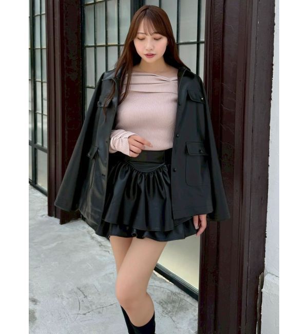 dazzlin「【セットアップ対応】フェイクスウェードミニスカート」|スカート|