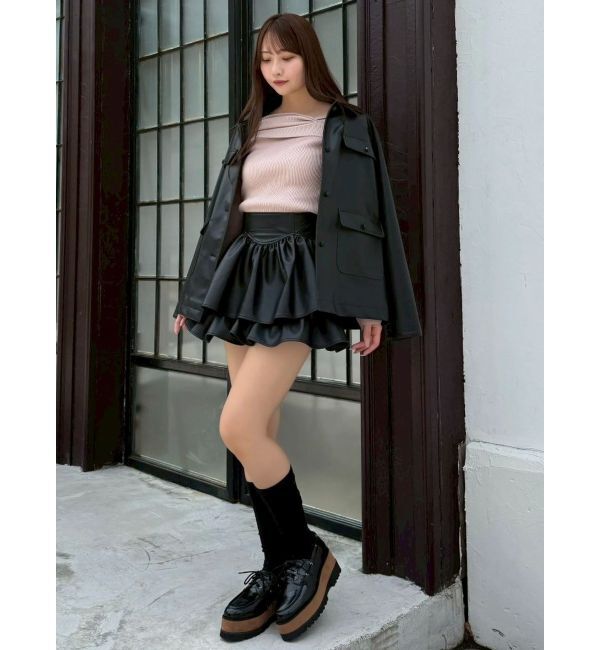 dazzlin「【セットアップ対応】フェイクスウェードミニスカート」|スカート|