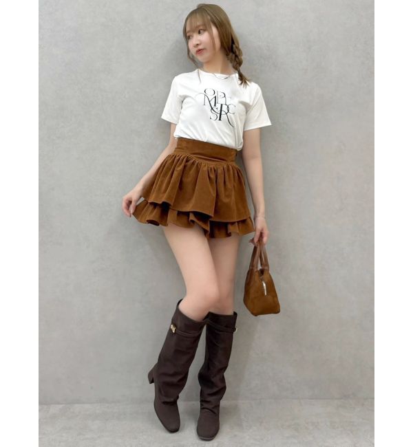 dazzlin「【セットアップ対応】フェイクスウェードミニスカート」|スカート|