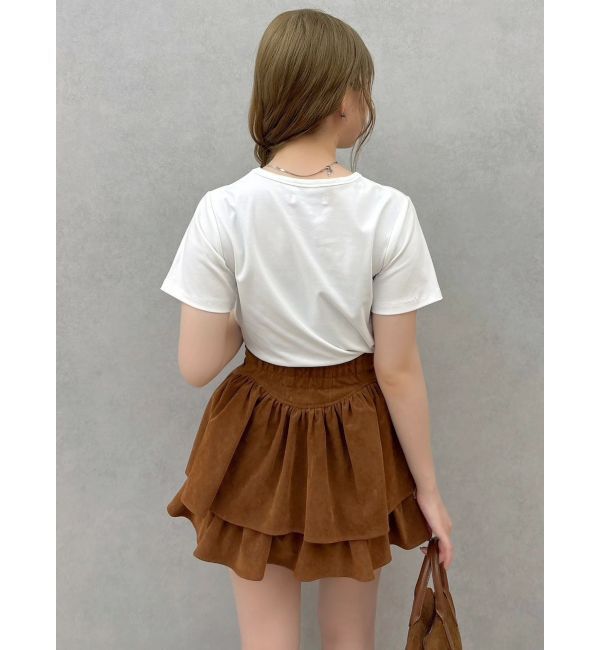 dazzlin「【セットアップ対応】フェイクスウェードミニスカート」|スカート|