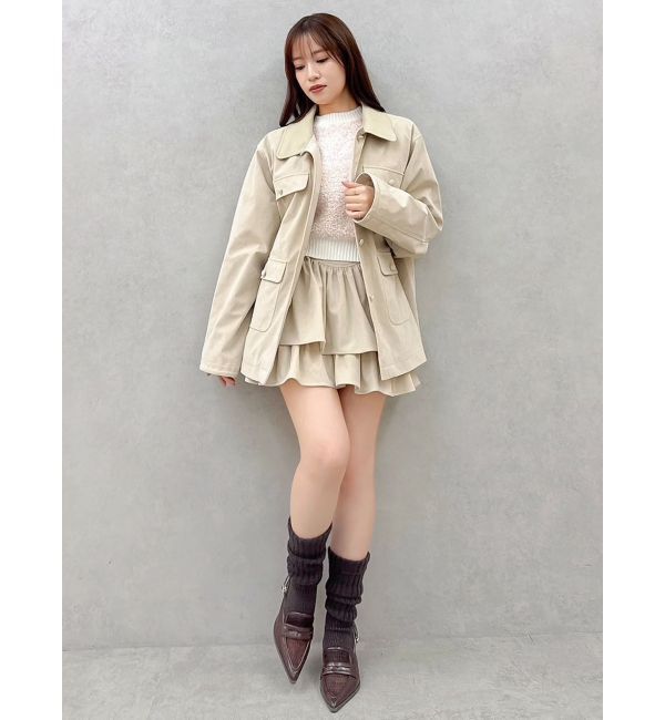 dazzlin「【セットアップ対応】フェイクスウェードミニスカート」|スカート|