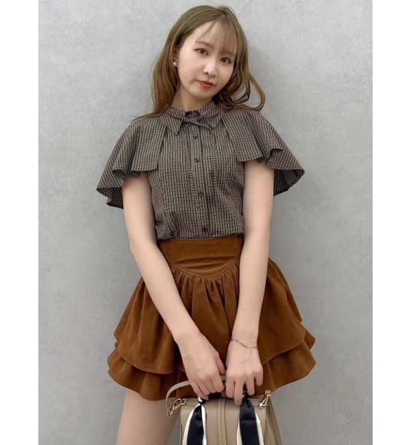 dazzlin「【セットアップ対応】フェイクスウェードミニスカート」|スカート|