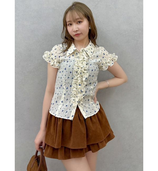 dazzlin「【セットアップ対応】フェイクスウェードミニスカート」|スカート|