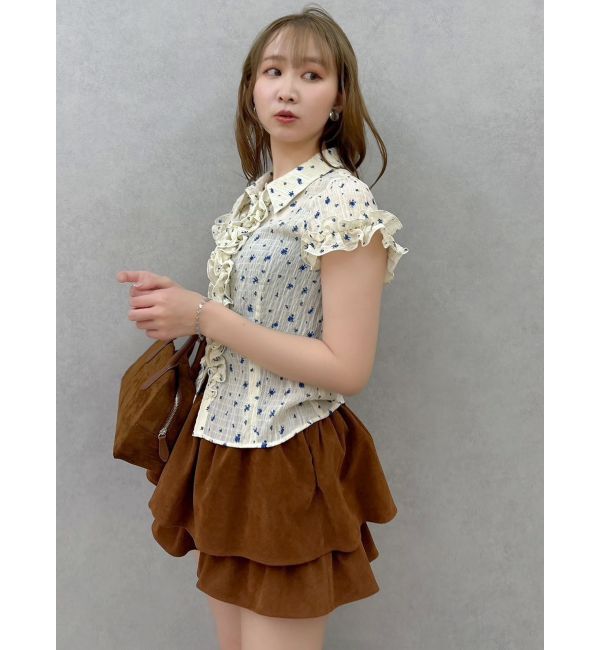 dazzlin「【セットアップ対応】フェイクスウェードミニスカート」|スカート|