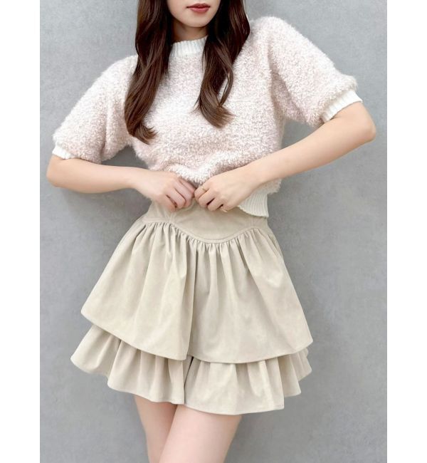 dazzlin「【セットアップ対応】フェイクスウェードミニスカート」|スカート|