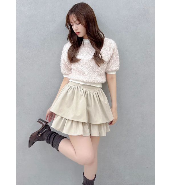 dazzlin「【セットアップ対応】フェイクスウェードミニスカート」|スカート|