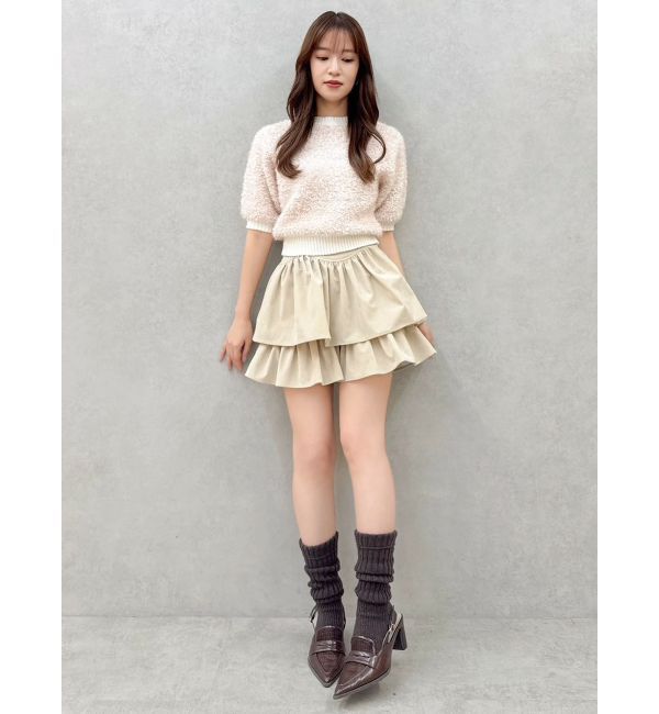 dazzlin「【セットアップ対応】フェイクスウェードミニスカート」|スカート|