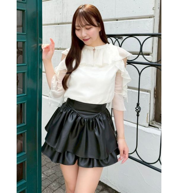 dazzlin「【セットアップ対応】フェイクスウェードミニスカート」|スカート|