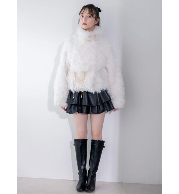 dazzlin「【セットアップ対応】フェイクスウェードミニスカート」|スカート|