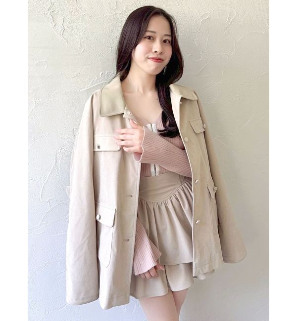 dazzlin「【セットアップ対応】フェイクスウェードミニスカート」|スカート|