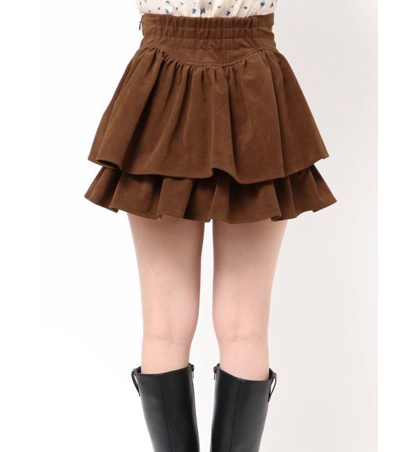 dazzlin「【セットアップ対応】フェイクスウェードミニスカート」|スカート|