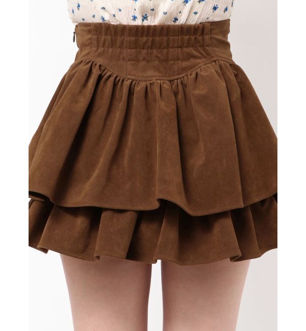 dazzlin「【セットアップ対応】フェイクスウェードミニスカート」|スカート|